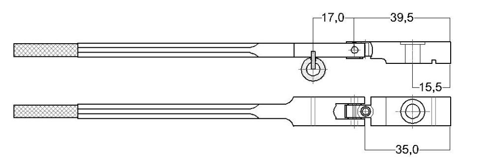 Flügel-Hammerstiele 17mm Steingraeber