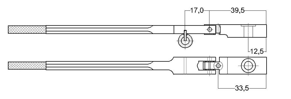 Flügel-Hammerstiele 17mm Förster neu