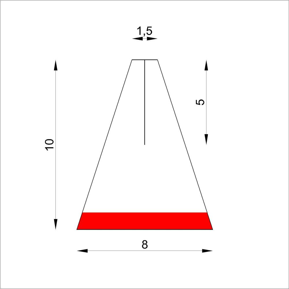 Upright Bass-Damper Felt trichord red backing