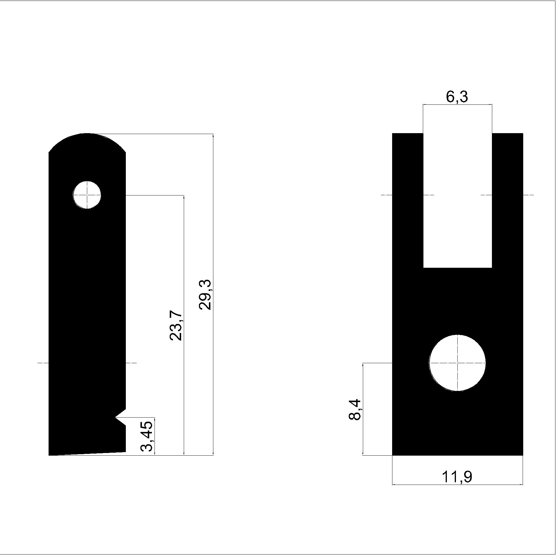 Piano-Hammernusskapseln Standard